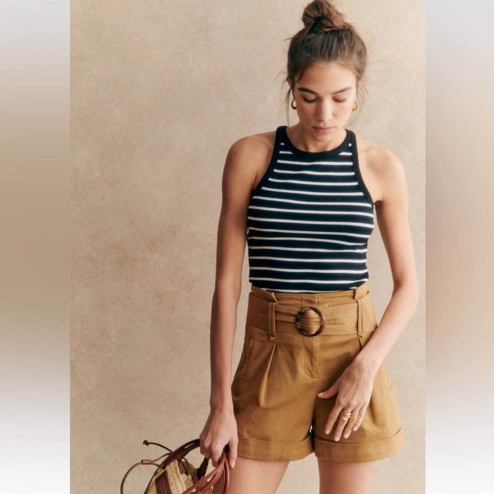 Sézane Rome Shorts Caramel sz 36